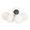 Relaxdays XXL Dryer Balls, 6 Dryer Balls, Felt Balls for