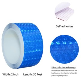 YXSF White Reflective Tape,5 CM×10 M Reflector Tape Strips High Viscosity Conspicuous Waterproof Reflective Tape for Vehicles Trucks,Trailers,Cars Ships Motorcycles Outdoor