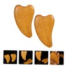 BIUDECO 2pcs Wooden Gua Scraping Massage Tool for Muscle Relief