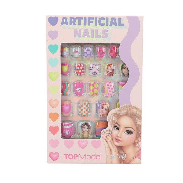 Topmodel Beauty And Me Artificial Nails Flat Neon