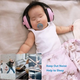 Baby Noise Cancelling Headphones Infant Ear Protection Comfortable Noise Reduction Ear Muffs for Babies Toddler 1 Months to 2 Years, Blue