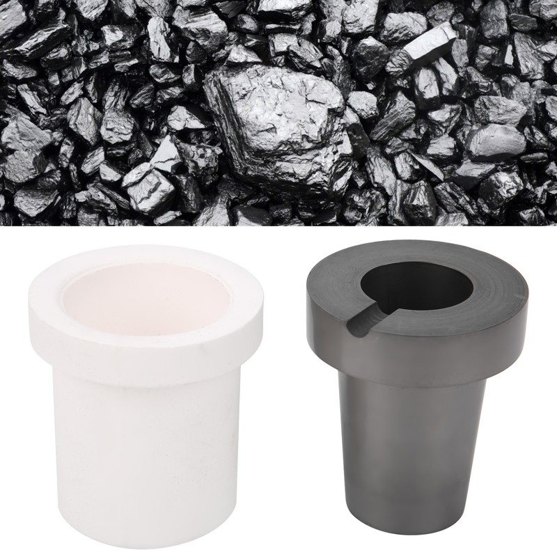 Graphite Crucible Induction Furnace DIY Quartz Melting Kit Metal Gold