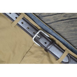 Ossi Real Leather Lined Belt in Brown XXL