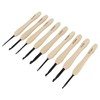 9PCS Crochet Hooks DIY Handcraft Ergonomic Crochet Needle with Wooden