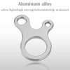 Aluminium Alloy Tensioner, Pack of 15 Tent Rope Tensioners, Rope
