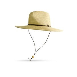Coolibar UPF 50+ Men's Beach Comber Sun Hat - Sun Protective (XX-Large- Natural)