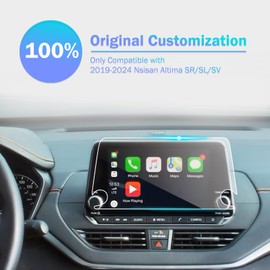 PZSWUXIE for 2019-2024 2025 2026 Nissan Altima SR/SL/SV 8 Inch Tempered Glass Screen Protector 9H Hardness Accessories LCD Touchscreen(Not for 2023-2026 Nissan Altima 2.0 SR/2.5 SL 12.3 Inch)