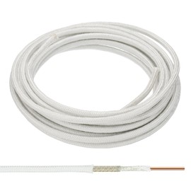 PATIKIL 16.4Ft 13AWG High Temperature Wire, -76-932 Degrees Fahrenheit Mica Glass Fiber Solid Electric Wire Insulated Heat Resistant Electronical Single Stranded Cable for Boiler Heater