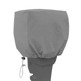 VINPATIO Outboard Motor Cover, 600D Heavy Duty Waterproof Boat Motor Cover Boat Engine Hood Covers- Fit for Motor 15-25 HP