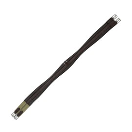 SIE EQUESTRIAN Contoured Leather Chafeless Girth Black Brown 46" /48" / 50" / 52" / 54" / 56" (BROWN, 52")