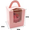 Selecto Bake 6 Pcs Paper Cupcakes Boxes, Portable Single Individual