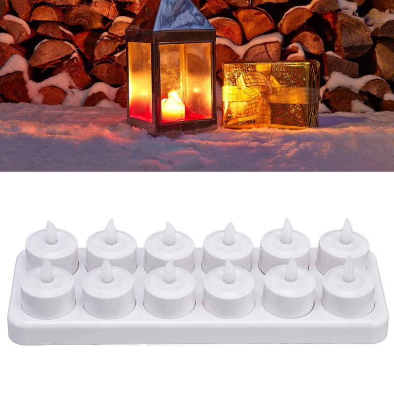 Candle Light Safe Reusable Simulated Flameless LED Candles Light for