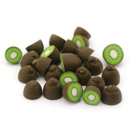 MyTinyWorld 5 x Dolls House Miniature Handmade Half Of A Sliceable Kiwis