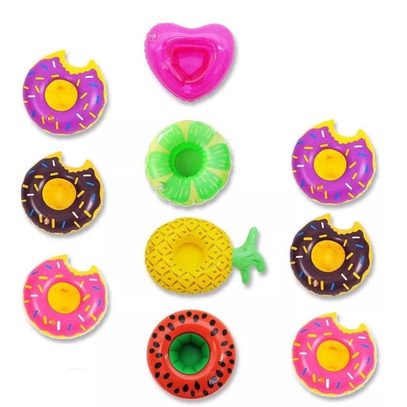 Koogle 10 Drink Floaties Floats Cup Can Holder for Pool