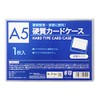 A5 x 10 Card Case, Hard Type, Clear Case, Transparent