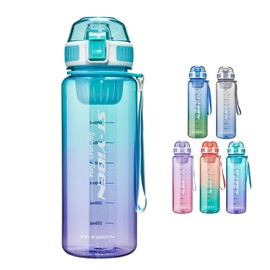 TSQIBU Water Bottle, 28.9 fl oz (850 ml), Large Capacity, Plastic, Ultra Lightweight, Cold Resistant, Heat Resistant, Portable, Leak Proof, BPA Free, Unisex, Adults, Children, Outdoors, Sports,