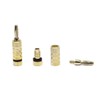 Monoprice 24k Gold Plated Speaker Banana Plugs, Closed Screw Type