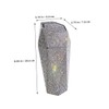 BUGUUYO Rhinestone Car Trash Can with Lid Decorative Auto Trash