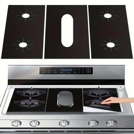 Stove Cover, Stove Protector for Gas Range, Reusable Non-stick Washable Stove Guard, Heat Resistant Protector for Kitchen