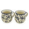 Bunzlauer Original Ceramic Mugs, Spherical Shape 280 Ml, Set of