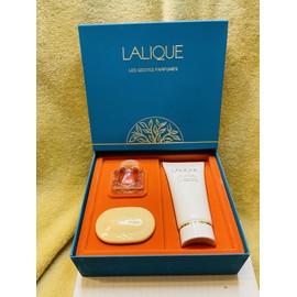 Lalique Les Gestes Parfumes Miniatures Parfum Parfum lotion and Parfume Soap NIB
