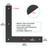 6 Pcs Black Flat L Bracket, 9½" Steel Mending Plate