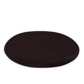 Soft Memory Foam Round Chair Pad, Anti-Slip Chair Stool Cushion Detachable Chair Seat Cushion with Removable Cover, Black, 11 Inch, Perfect for 12 inch Stools/Chairs