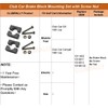 Brake Block Mounting Set with Screw Nut for Club Car