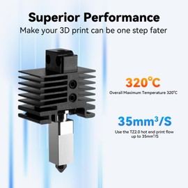 Upgrade X1/X1C Hotend Kit Print Head for Bambu Lab X1 Carbon 3D Printer,High-Temperature Extruder Hot End Kit with Hardened Steel Nozzle 0.2,0.4,0.6,0.8mm,Ceramic Heater,Thermistor and DIY Tools