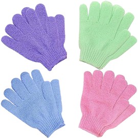 8 Pcs Exfoliating Gloves, Body Scrub Wash Mitts for Bath Shower, Exfoliating Mitt for Body Scrub for Shower, Spa, Massage and Body Scrubs, Shower Exfoliating Gloves for Women & Men