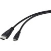 TRU COMPONENTS HDMI Cable Raspberry Pi [1x HDMI Male to