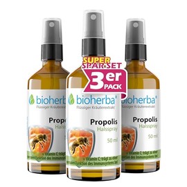 BIOHERBA BIOHERBA 3 Propolis Halsspray mit Vitamin C C 50 ml C Pflanzliche Mund- und Rachenspraypflege PZN 17188754