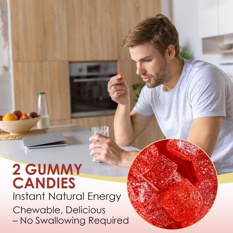 Spicy Blocks,Vegan Spicy Hot Peach Gummies for Men & Women-
