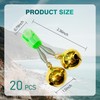 ELEHUA Anti-Drop Large Yellow Copper Fishing Rod Alarm Bells –