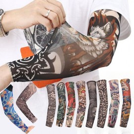 Tattoo Arm/Leg Long Sleeves Arm Sleeve Heart 5ea