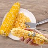 2pcs Corn Peeler and Stripper Tool Set, Stainless Steel Maize
