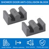 INCREWAY 4PCS Framed Sliding Silicone Door Bumpers Suitable for All