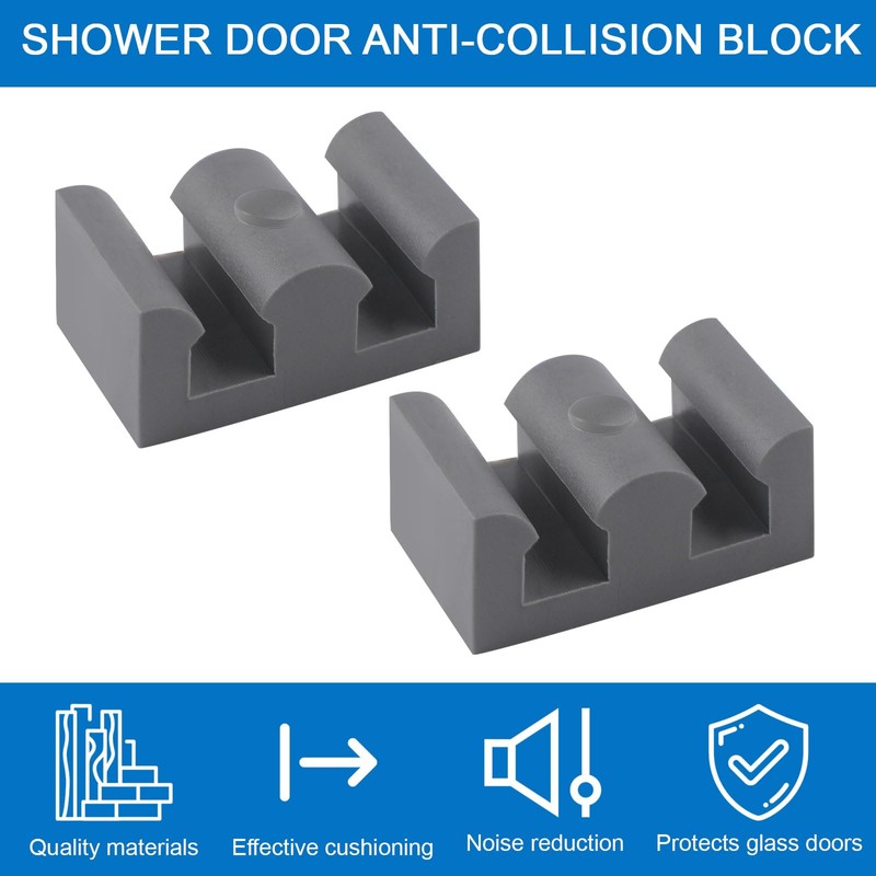 INCREWAY 4PCS Framed Sliding Silicone Door Bumpers Suitable for All