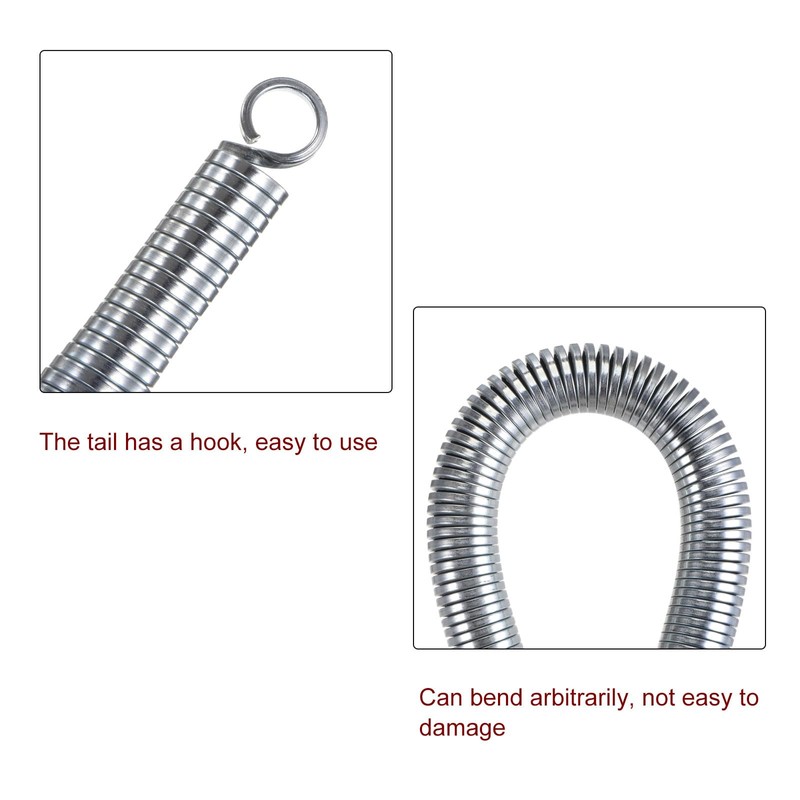 HARFINGTON 2pcs PVC Spring Bender 19.8mm OD 550mm Long Zinc