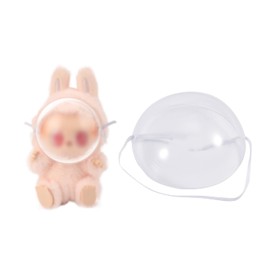 Doll Face Mask Cover with Elastic Band, Acrylic Transparent Toy Protective Display Case Cover Face Shield Accessory for Dressed Dolls