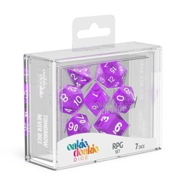 Oakie Doakie Dice Unisex - Adult Dice RPG Set Translucent, Purple, Divers
