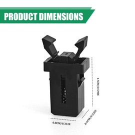 HQRNYP 2PCS Sunglasses Glasses Holder Catch Latch, Car Sunglass Holder, Storage Box Lid Switch Overhead Console Roof Clip, Car Accessories Self Locking Switch Replacement for Most Car (2PCS)