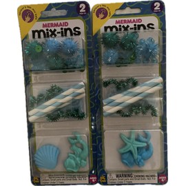 Big Time Mix-Ins 8 Sets Add To Slime Or Crafts 2-Mermaids 2-Unicorns 2-Dinosaurs 2-Racers