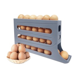 Egg Box Green Foldable Transparent Three-Layer Egg Storage Box Egg Storage Rack for Egg Storage Kitchen Organizing Tool