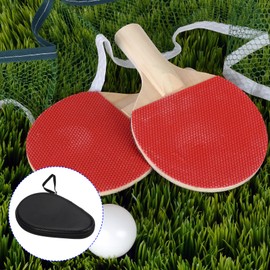 M METERXITY Table Tennis Racket Case - Ping Pong Paddle Cover, Gourd Shape, Apply to Table Tennis Rackets (280 x 180 x 50mm, Texture Black)