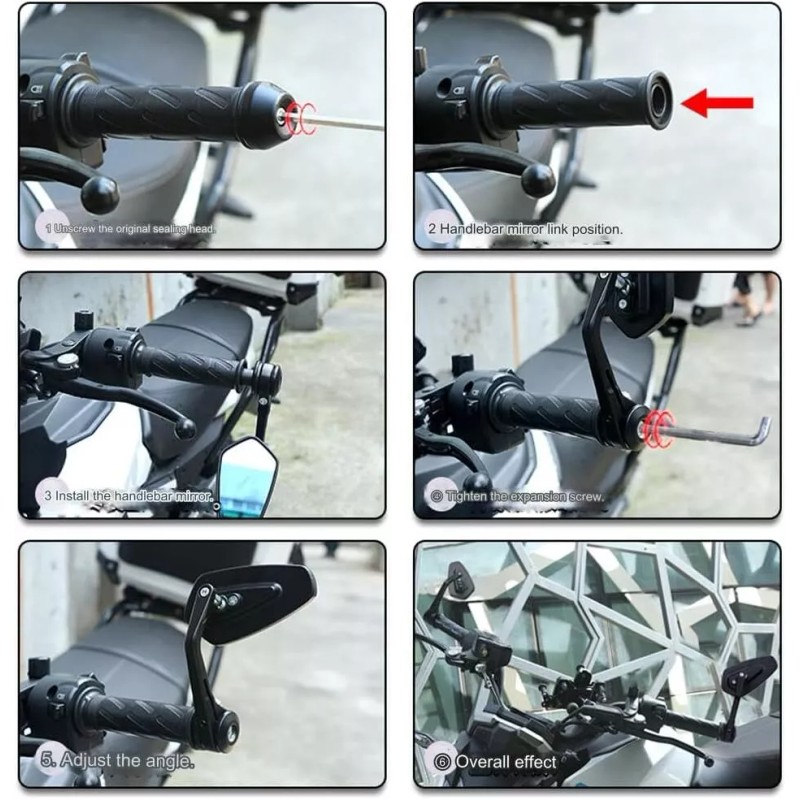 GOODFITMENT For Kawasaki Z900RS Z125 Z400 Z750 7/8" Bar End