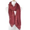 MULNRO boho floral scarf for women - lightweight chiffon shawl