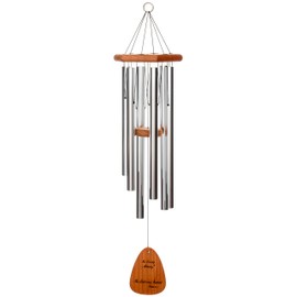 In Loving Memory 35-inch Windchime, Silver w/The Lord is My Shepherd…