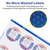 Avery Durable Waterproof Round Scalloped Labels, Sure Feed Technology, 2.5"