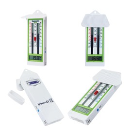 Digital Max Min Greenhouse Thermometer Room Temperature - Classic Max Min Thermometer to Measure Maximum and Minimum Temperatures - Easy Wall Mounted Greenhouse Accessories Indoor or Outdoor